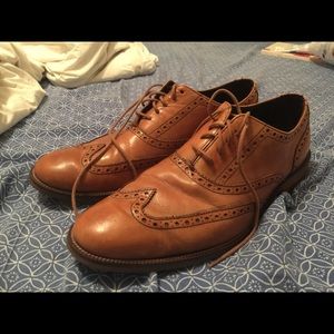 Cole Haan 10.5 M Cognac Oxford Wing Tips